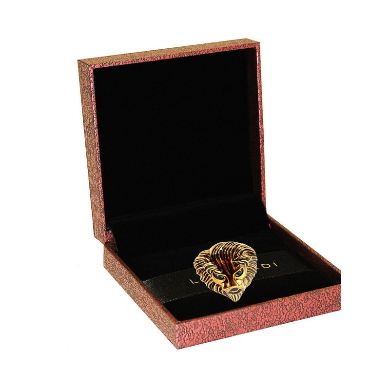 Leonardi Men Statement Lion Brooch