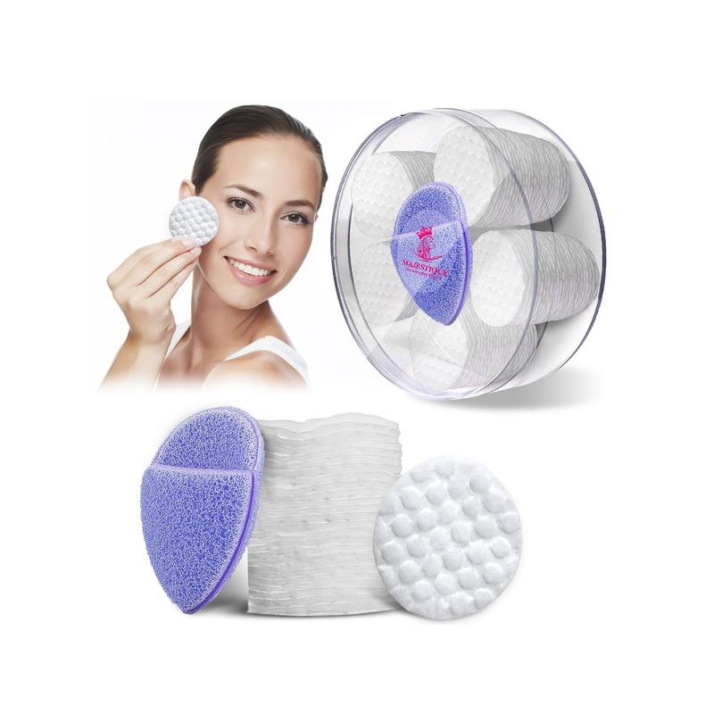 MAJESTIQUE 101-Pcs Dual Sided Layered Pads with Face Sponge