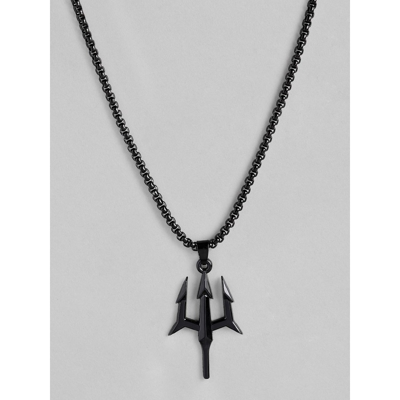 PARIS HAMILTON Trident Anime Dragon Tooth Pendant with Chain