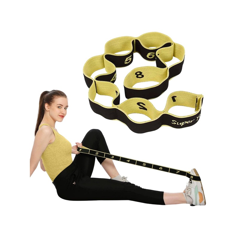 STRAUSS Multi 8 Loop Yoga Strap & Stretching Belt