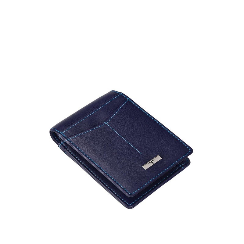 URBAN FOREST Men Textured RFID Blocking Leather Two Fold Wallet
