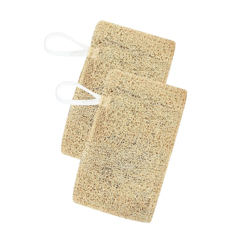 ALLURE Set Of 2  Rectangle Natural Loofah