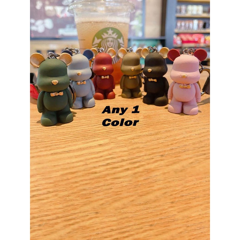 Flenzy 3D Nordic Bow Tie Bear Cartoon Key Chain With Belt