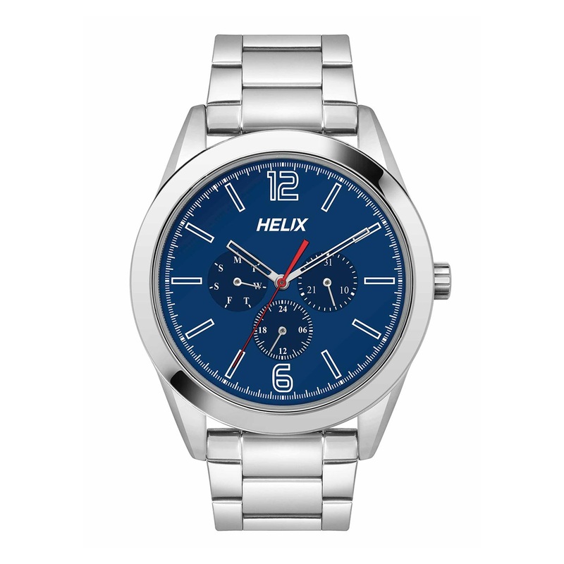 Helix By Timex Blue Round Dial Analog Men’s Watch – TW031HG20