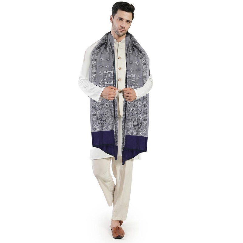 Manra Men Ethnic Motifs Printed Stole