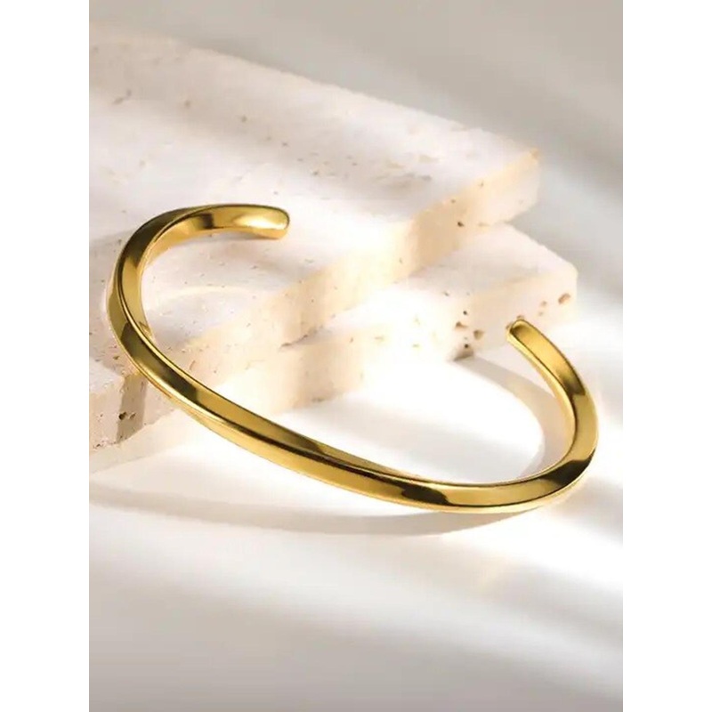 MEENAZ Gold-Plated Kada Bracelet