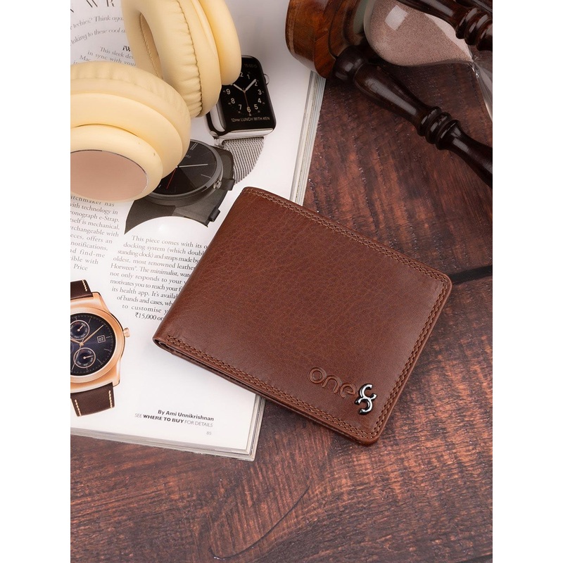 One8 By Virat Kohli Men Genuine Leather Wallet & Credit-Card Holder With RFID