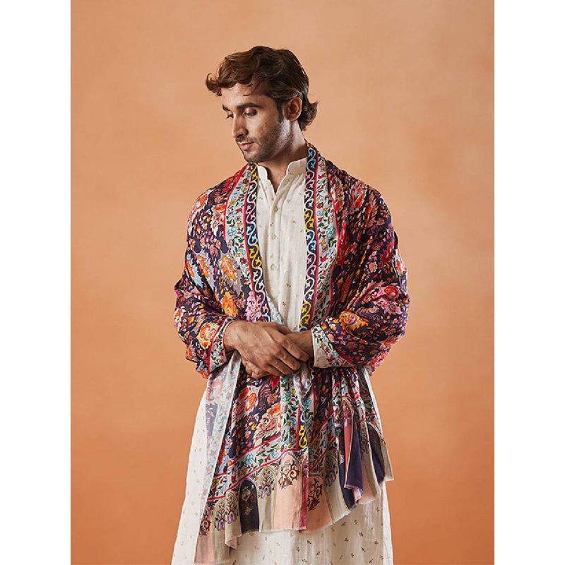 Pashmoda Men Floral Printed Stole