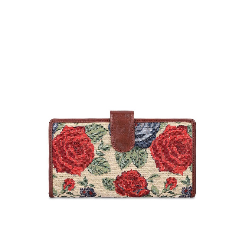 THE CLOWNFISH Voyage Unisex Floral Printed Passport Holder