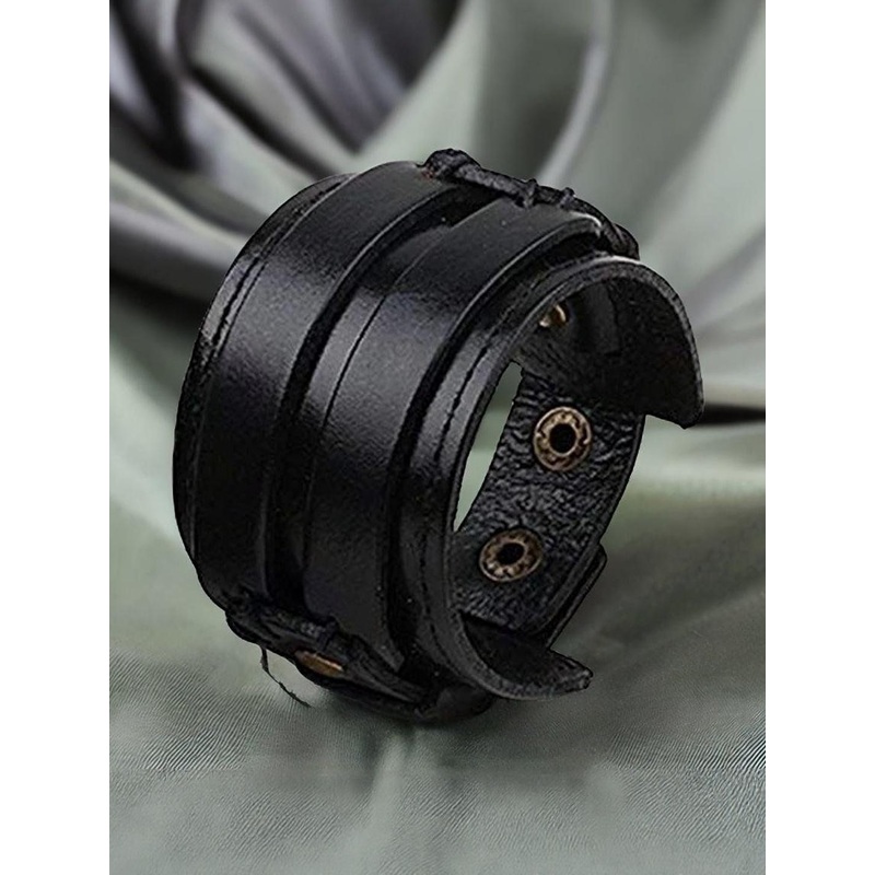 Vientiq Black Leather