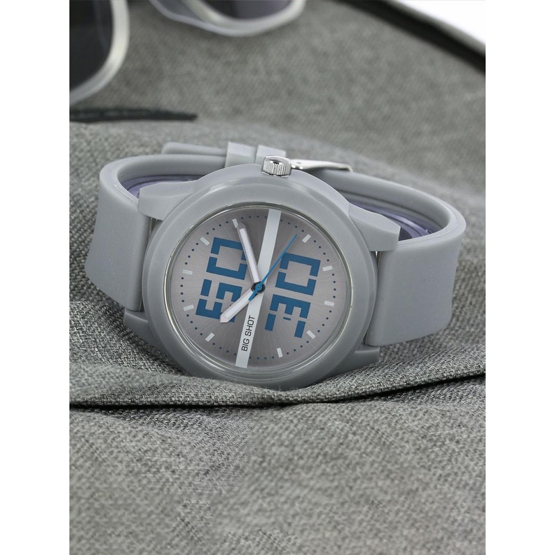 BIG SHOT Men Printed Dial & Silicon Straps Analogue Watch BSM020A