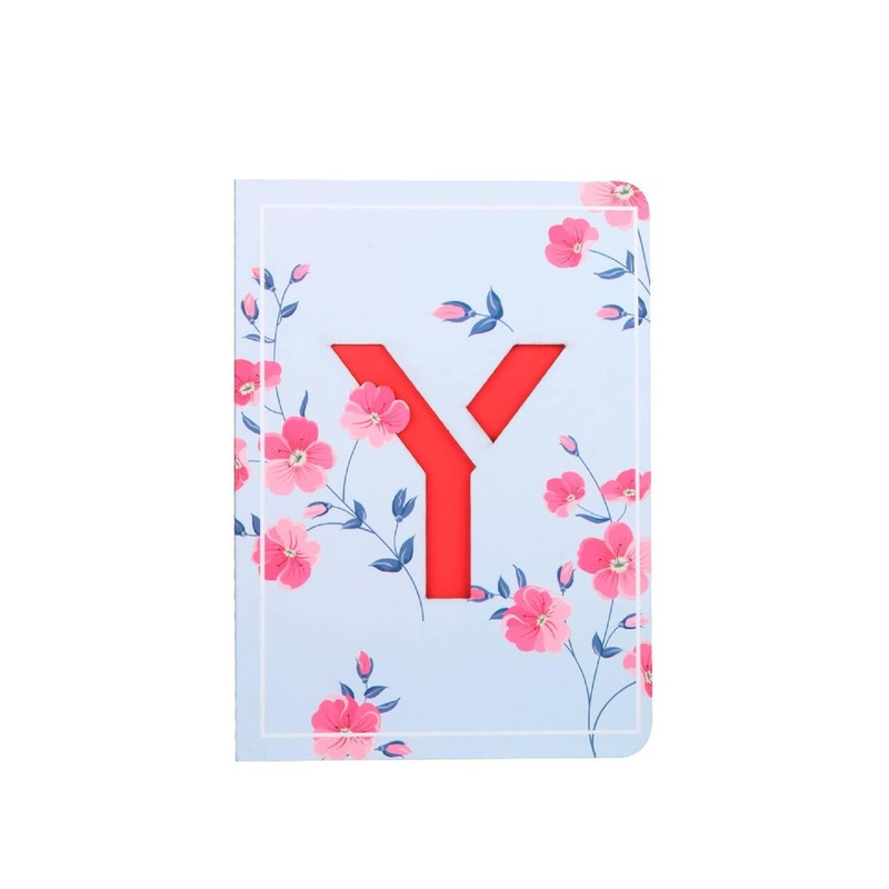 Doodle Initial Y Monogram Printed Soft Bound Notebook