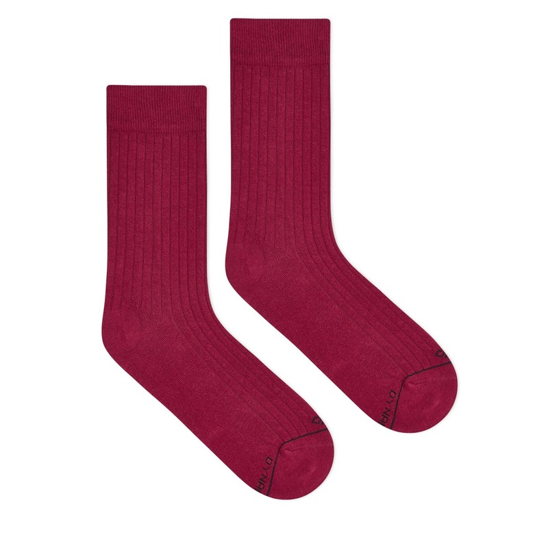 Dynamocks Unisex Maroon Solid Above Ankle-Length Socks