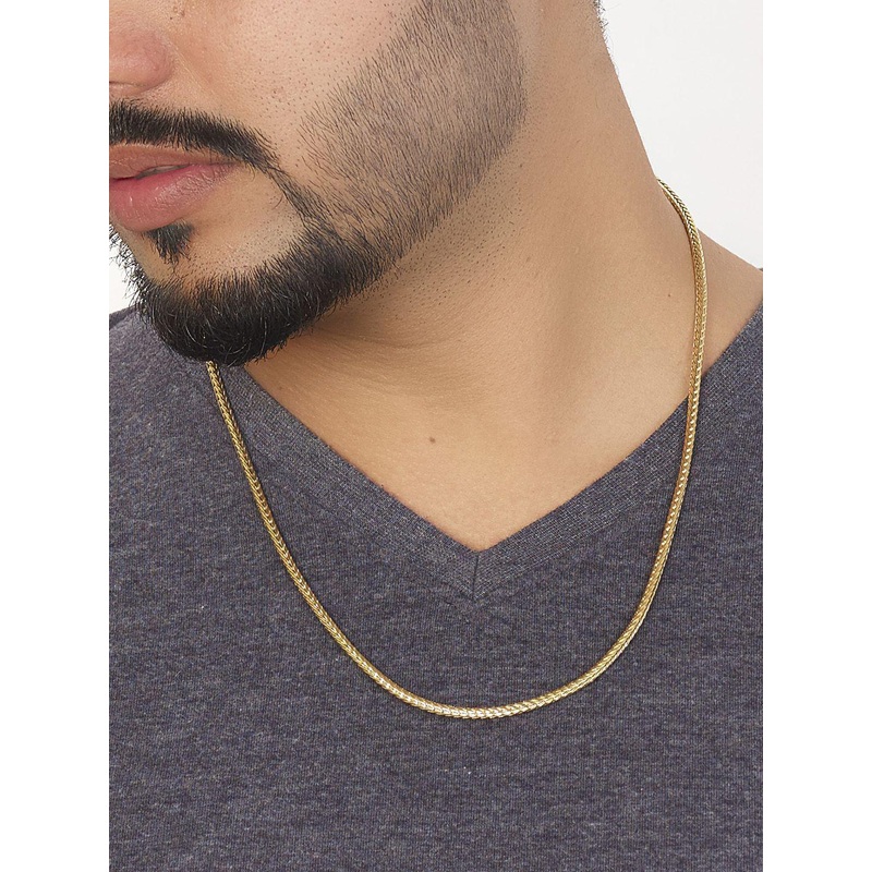ELEGANTDREAM Gold-Plated Snake Designer Chain