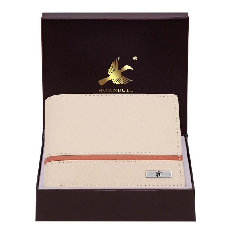 Hornbull Men Leather Two Fold Wallet