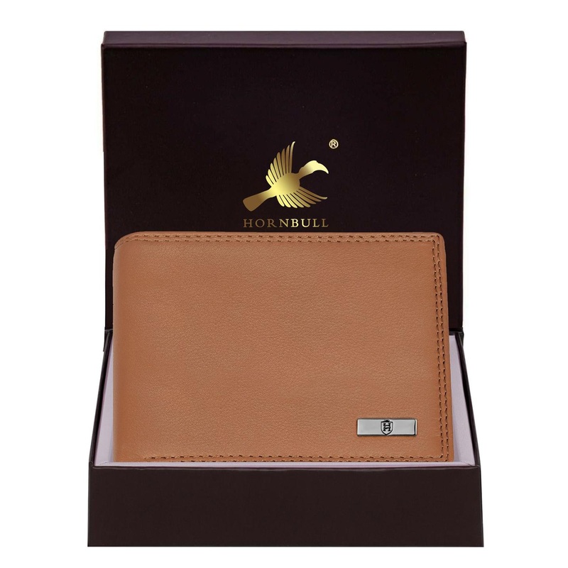 Hornbull Stella Cognac Brown RFID Protected Genuine Leather Two Fold Wallet