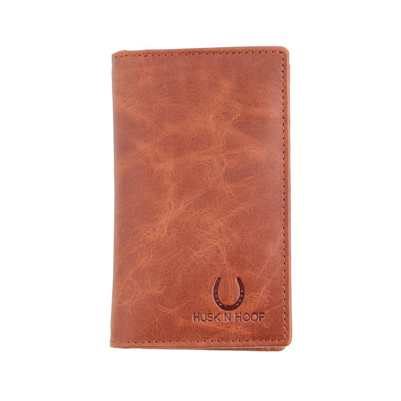 Husk N Hoof Men Abstract Printed Leather Card Holder