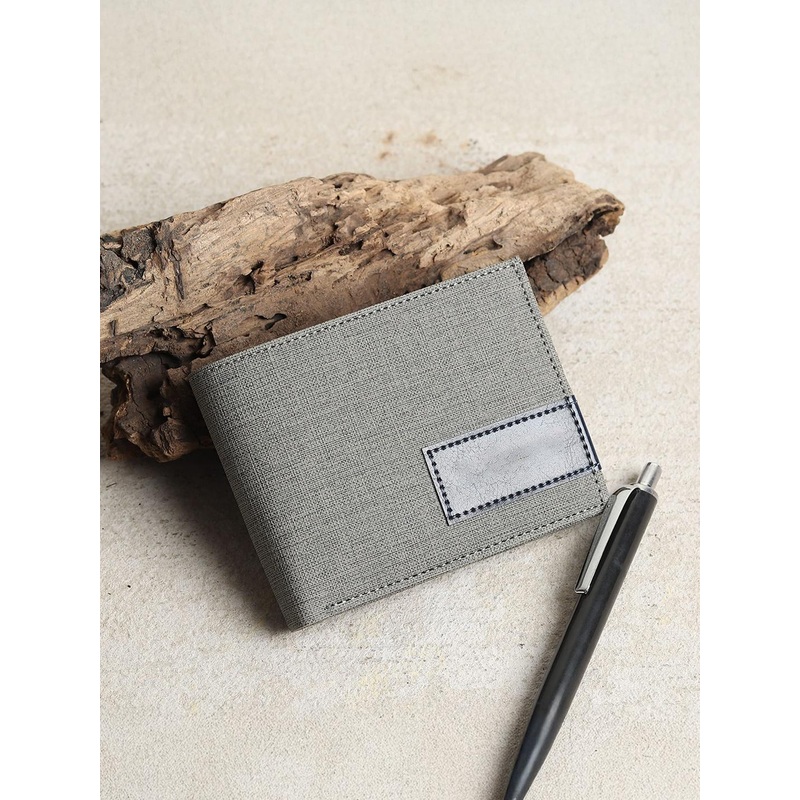 JND Men Striped PU Two Fold Wallet