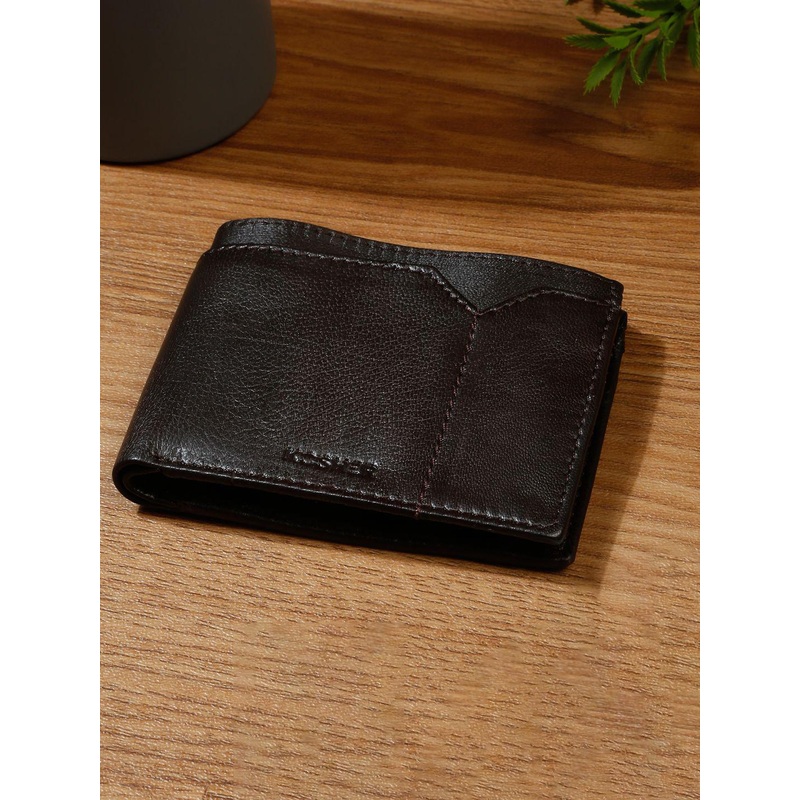 Kosher Men Leather Two Fold Wallet
