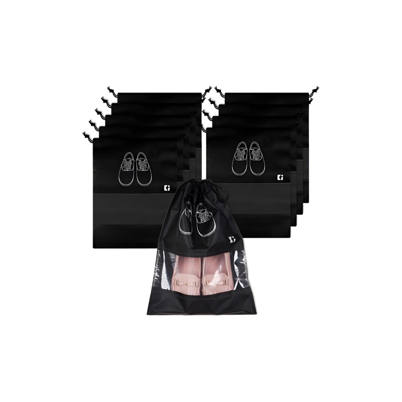 Kuber Industries Set Of 10 Non Woven Shoe Bags
