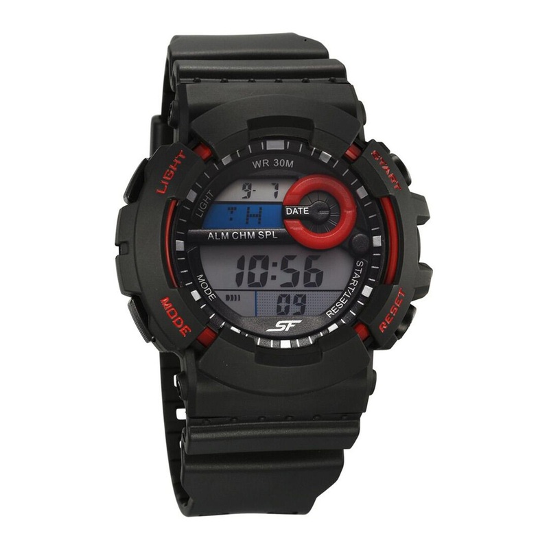 Sonata Men Textured Straps Digital Automatic Watch 77130PP02W