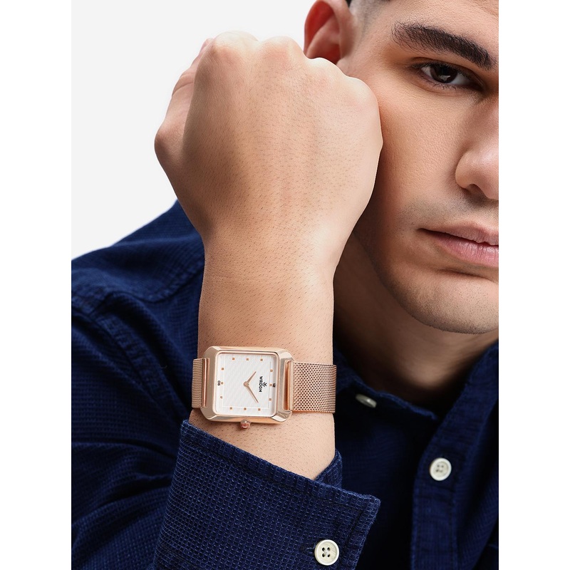 WROGN Men Dial & Stainless Steel Straps Analogue Watch HOBWRG0495-RGWH