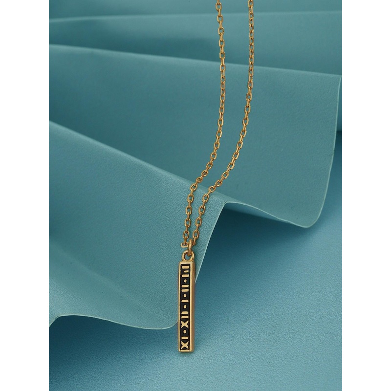 18ktGold Plated Enamel Pendant with chain