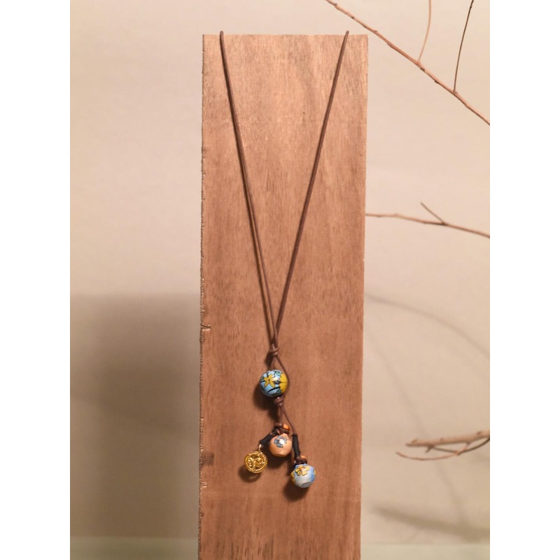 AAKRITI ART CREATIONS Unisex Brass-Plated Beaded Necklace