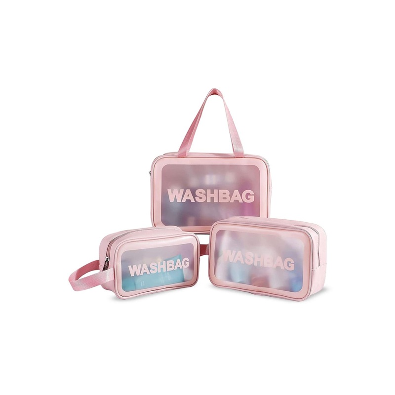 FAVON Set Of 3 Printed Waterproof Makeup Pouch