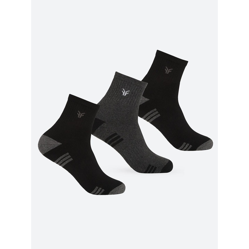 FOOTONS Men Pack Of 3 Above Ankle Length Socks
