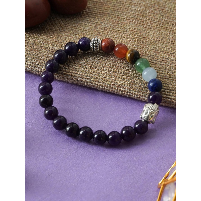 Japam Amethyst x Seven Chakra Buddha Band