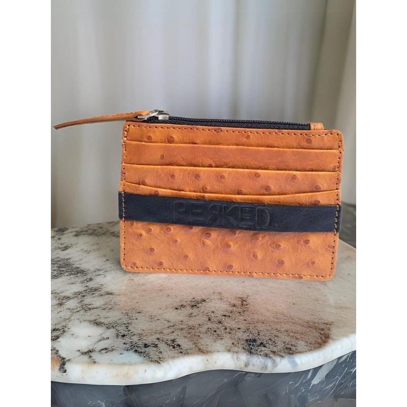 PERKED Unisex Leather Card Holder