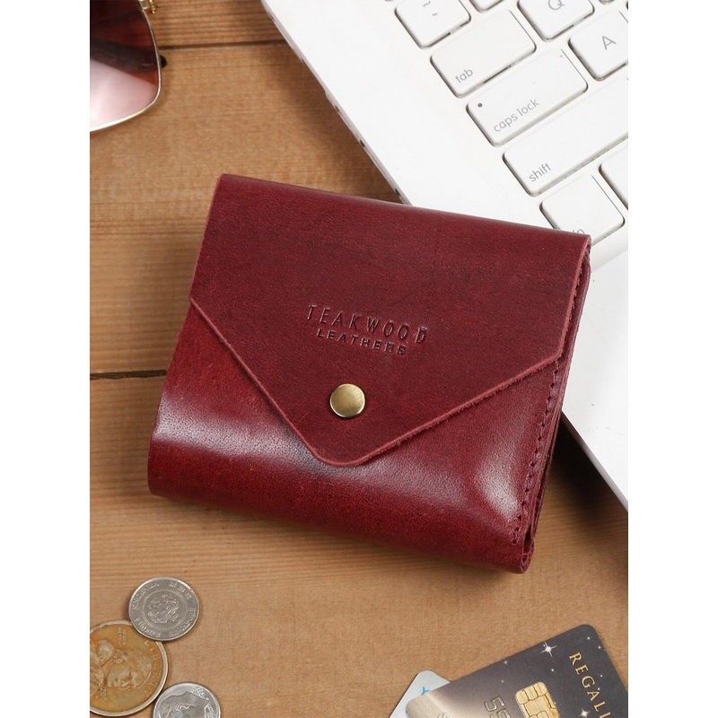 Teakwood Leathers Men Textured RFID Leather Envelope