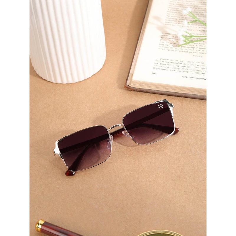 Woggles Unisex Rectangle Sunglasses with UV Protected Lens WOJJ-MR-87630C1