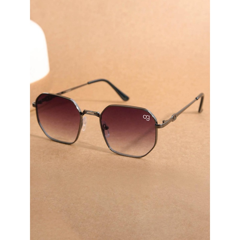 Woggles Unisex UV Protected Hexagonal Sunglasses WOJJ-MHX-87621C1