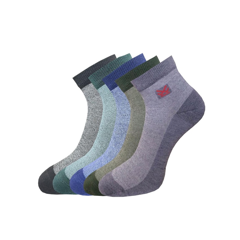 WROGN Men Pack Of 5 Assorted Ankle Length Socks