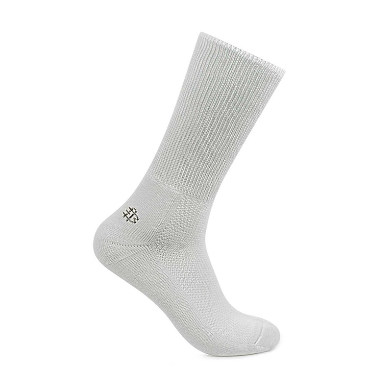 Bonjour Men Grey Patterned Calf Length Socks