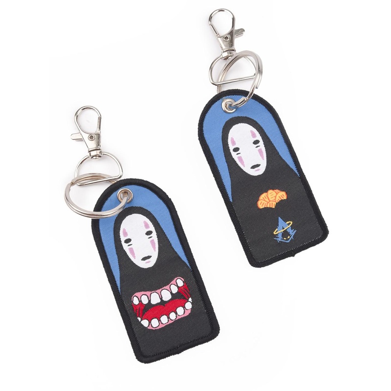 COMICSENSE Spirited Away Anime Inspired No Face Double Sided Woven Key chain
