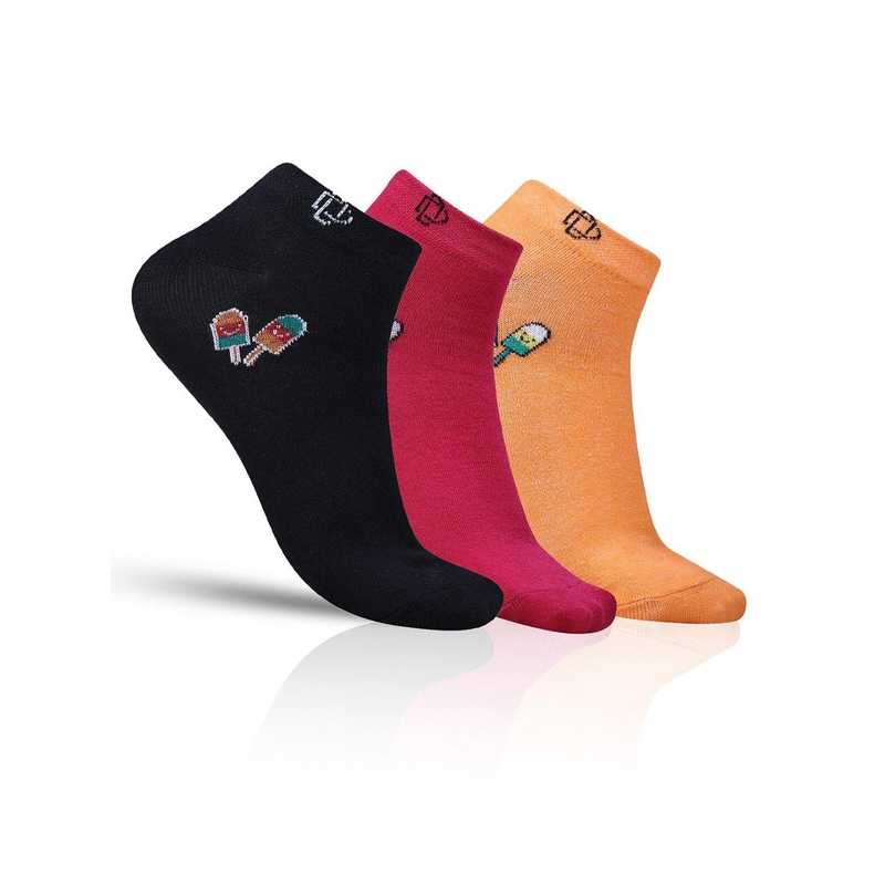 Dollar Socks Men Pack Of 3 Patterned Cotton Ankle-Length Socks