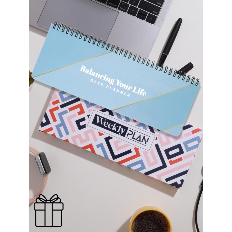 Doodle 52-Week Wiro Undated Weekly Desk Planner