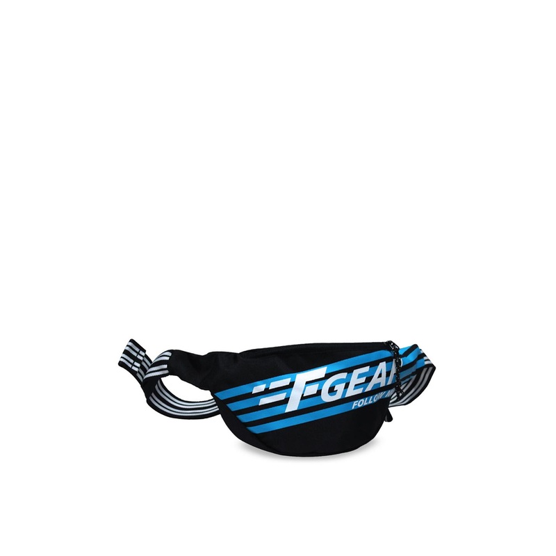 F Gear Unisex Black & Blue Printed Enzo Waist Pouch