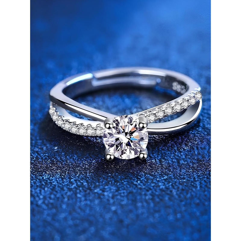 KARISHMA KREATIONS Cubic Zirconia Studded Adjustable Finger Ring