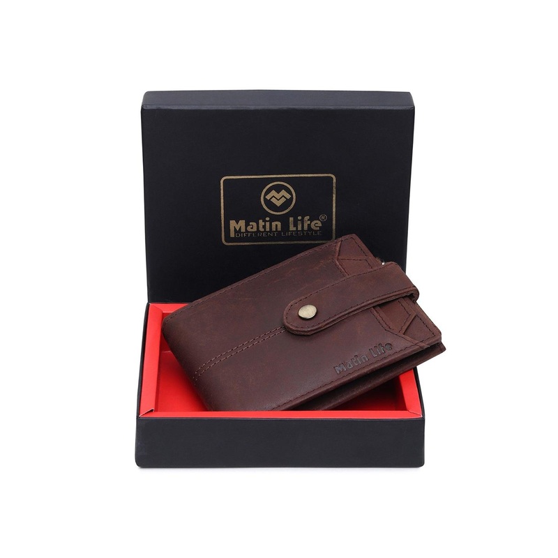 MATIN LIFE Men Leather Two Fold Wallet