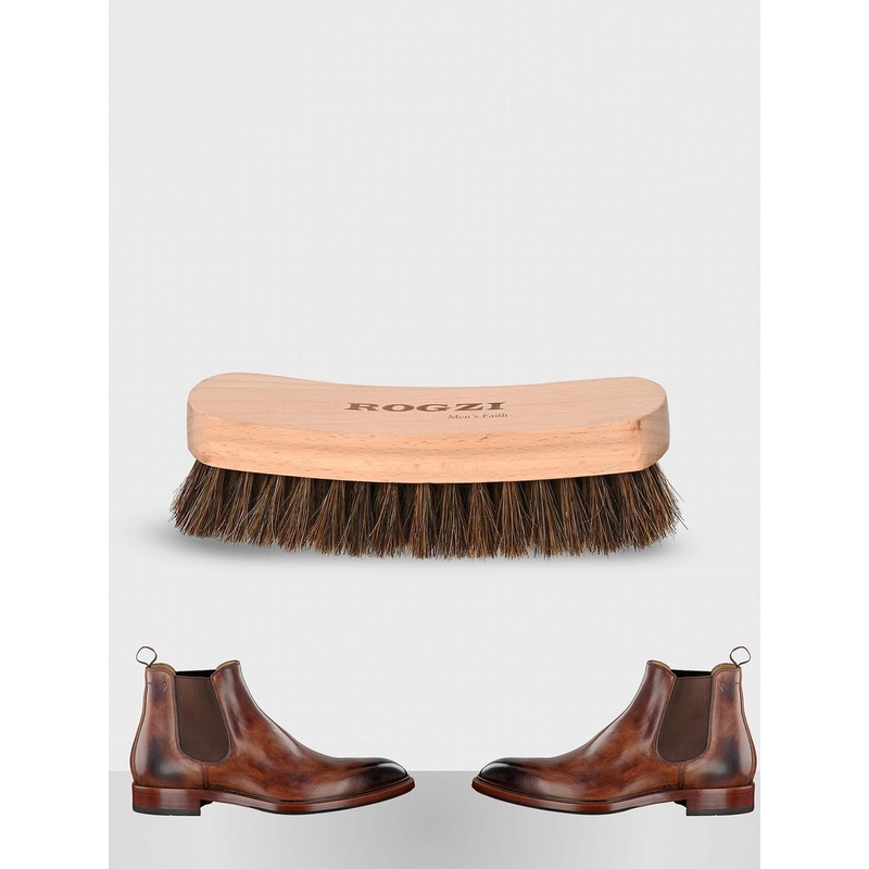 ROGZI Wooden Shoe Polish Brush