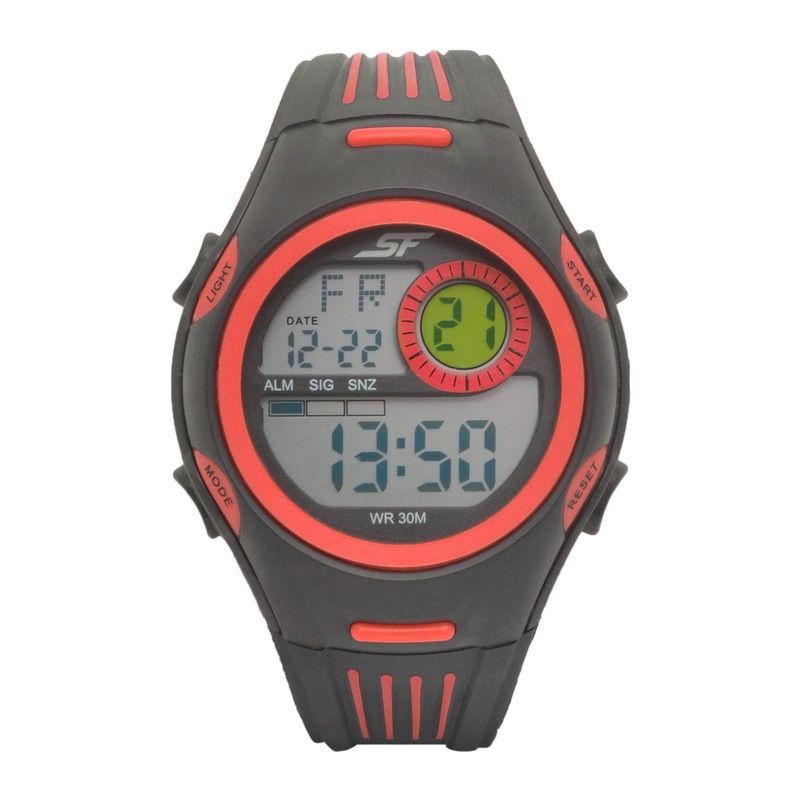Sonata Men Black Digital Watch 77072PP03
