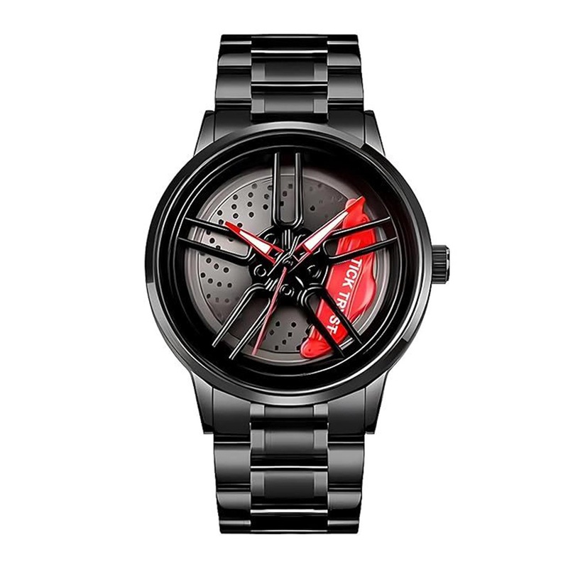 SWADESI STUFF Men Bracelet Style Straps Analogue Watch ROTATE 001 RED 2025