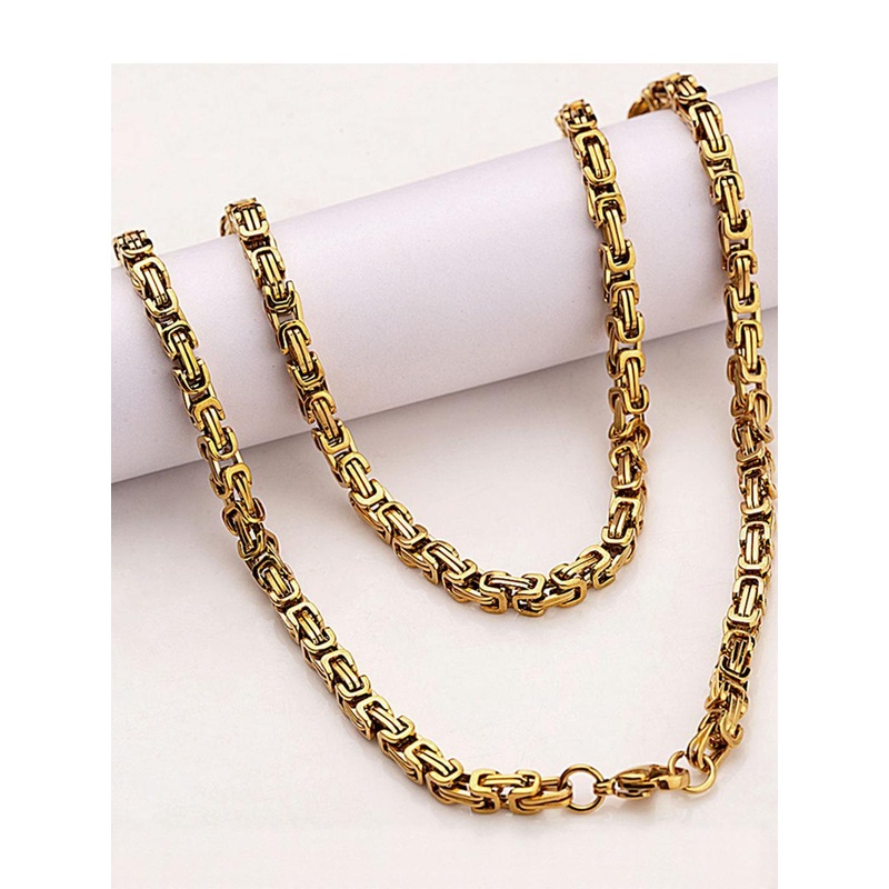 19TH JULY JEWELS Unisex Stainless Steel Gold-Plated Chain