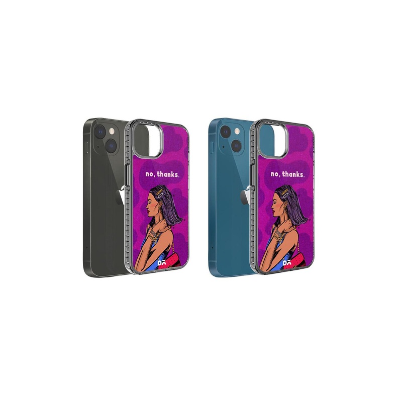 DailyObjects No thanks Stride Printed iPhone 15 Back Case