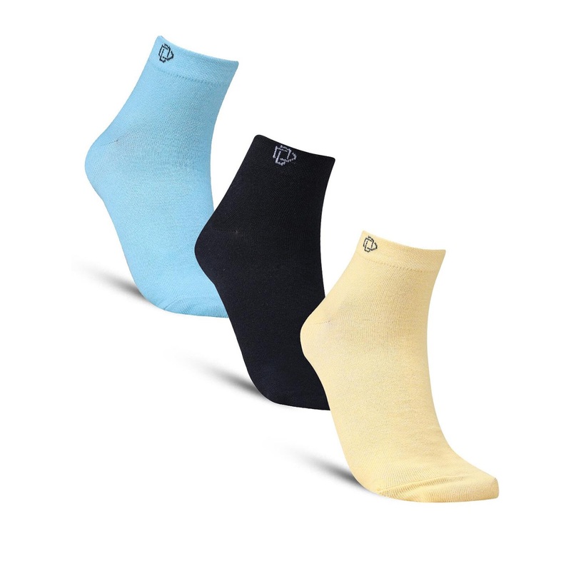 Dollar Socks Unisex Pack Of 3 Patterned Cotton Above Ankle-Length Socks