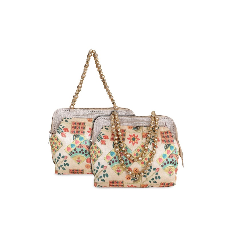 Kuber Industries Set Of 2 Embellished Hand Purse